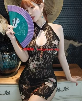 迷情女郎蕾丝旗袍真空